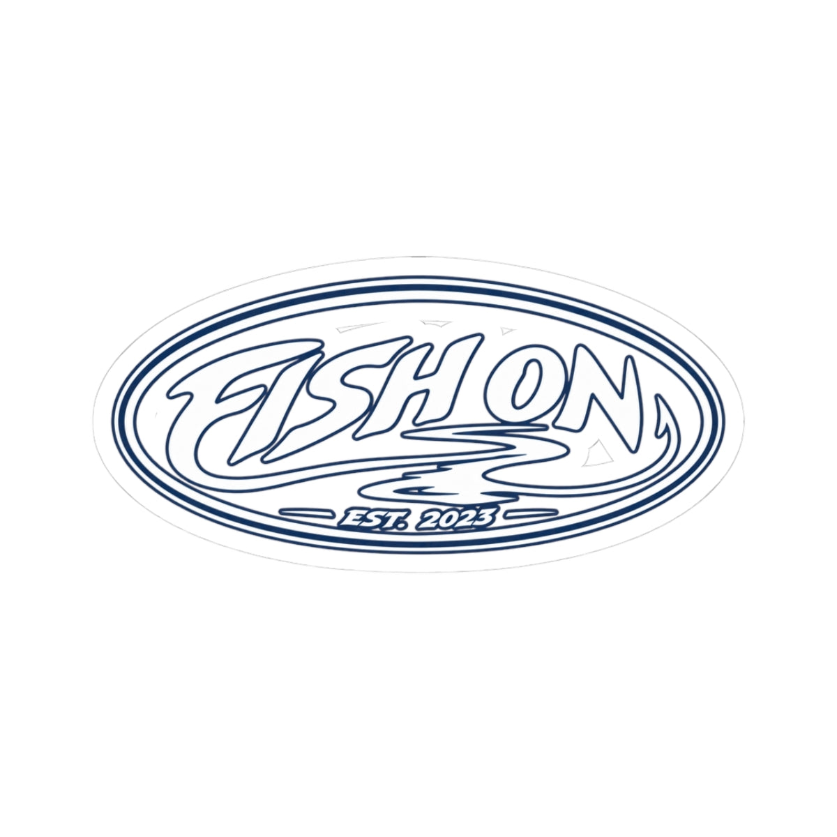 Fish On "New Era" Oval Sticker
