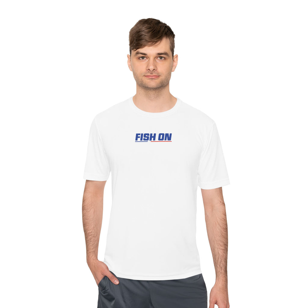 Fish On Performance Tee — Fishing Rescue Squad Moisture-Wicking Shirt