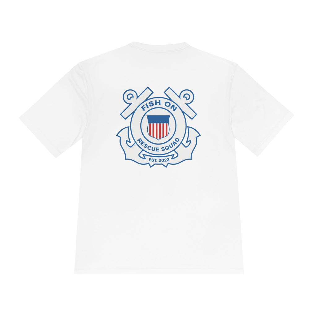 Fish On Performance Tee — Fishing Rescue Squad Moisture-Wicking Shirt