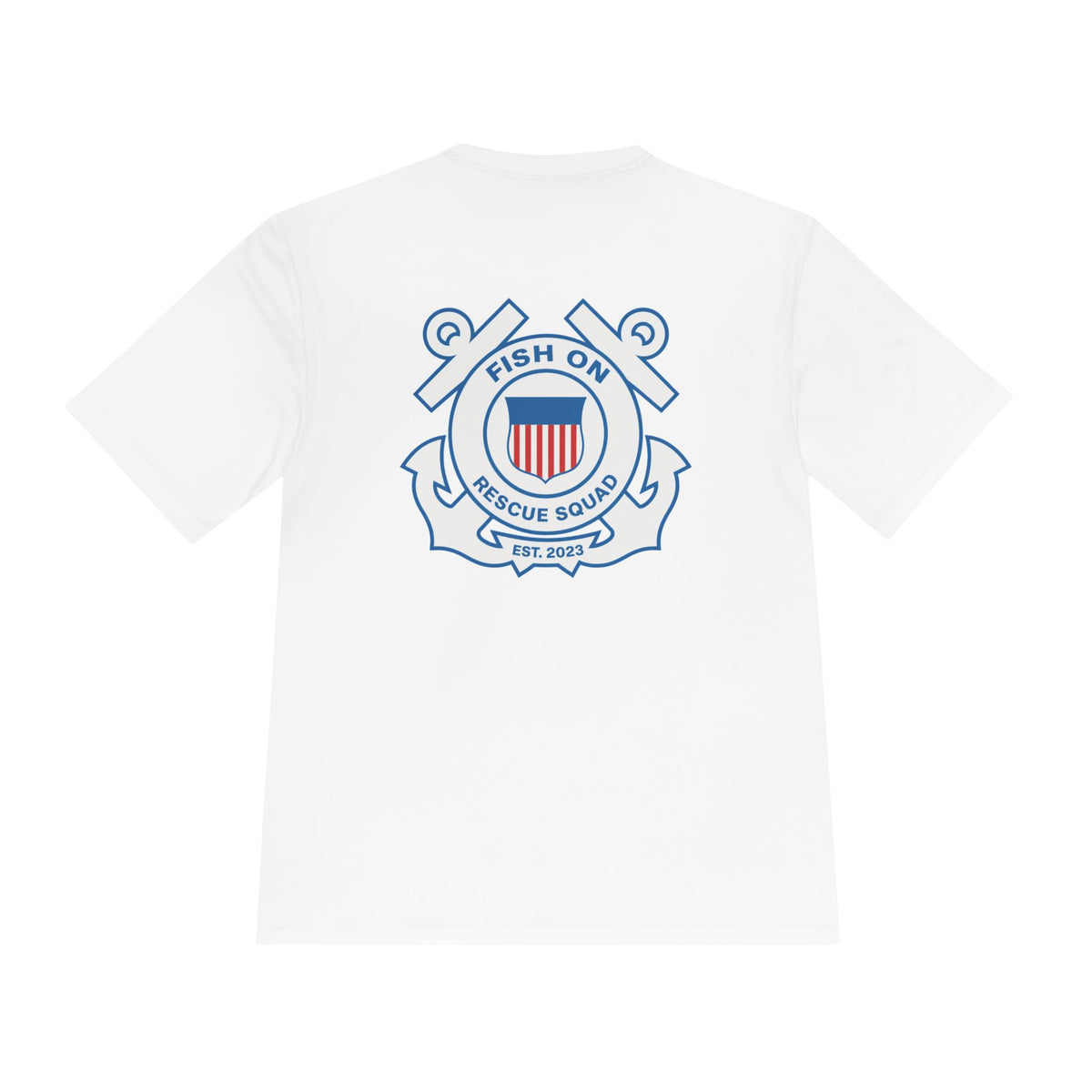 Fish On Performance Tee — Fishing Rescue Squad Moisture-Wicking Shirt