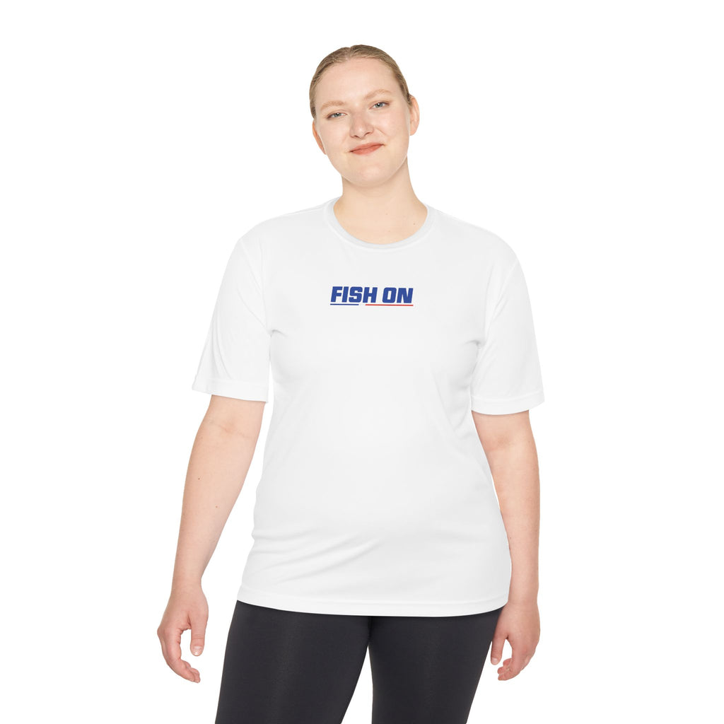 Fish On Performance Tee — Fishing Rescue Squad Moisture-Wicking Shirt