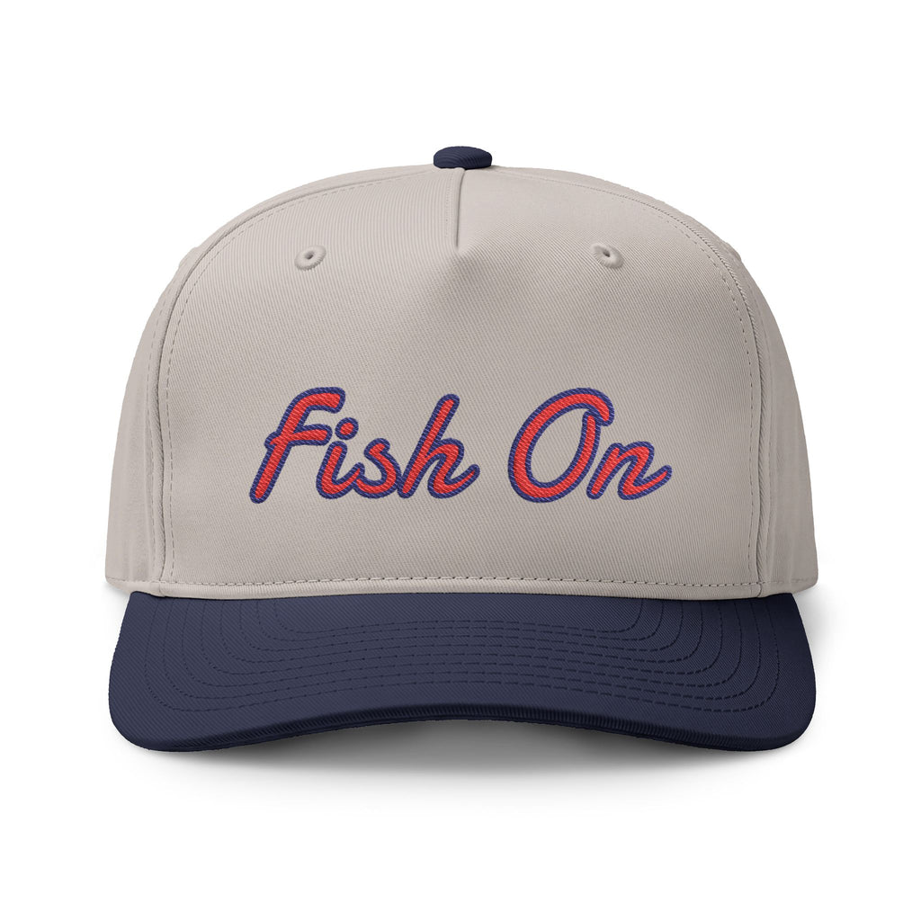 Fish On Embroidered Two-Tone Baseball Cap