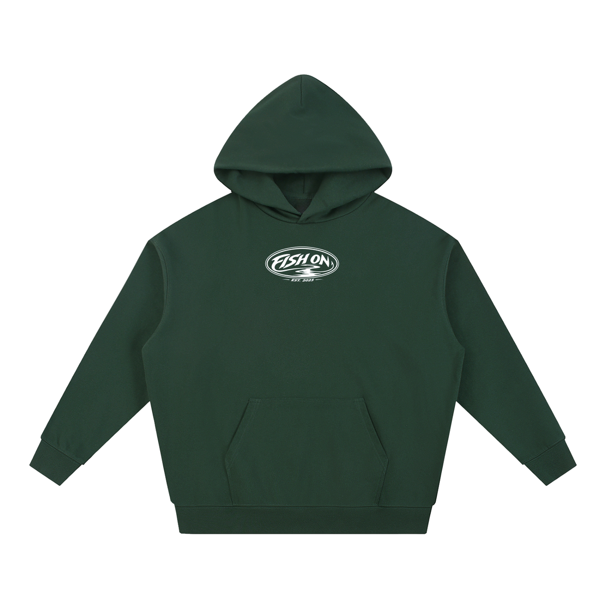 Fish On Essential Heavyweight Hoodie